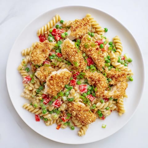 Crispy Chicken Ranch Pasta Salad
