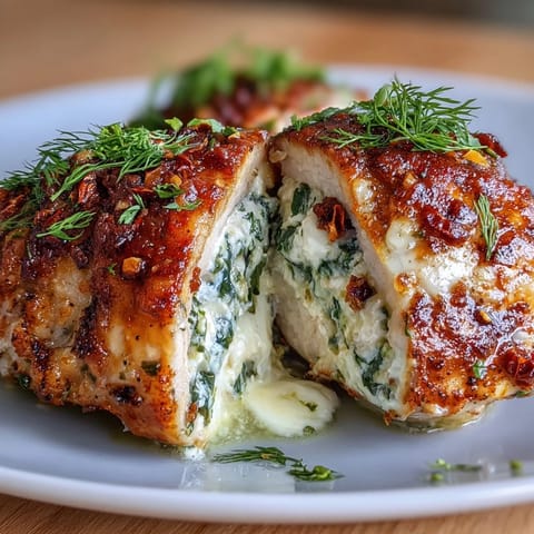 Spinach Feta Stuffed Chicken