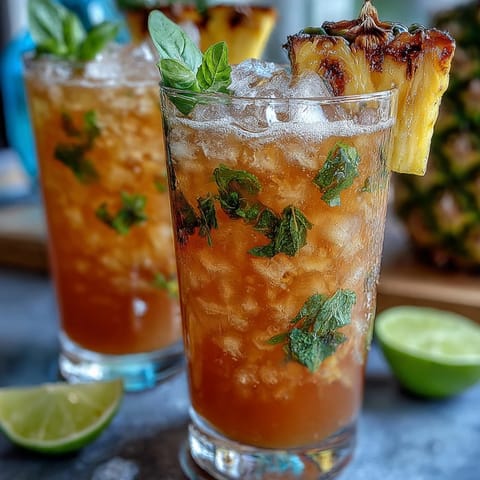 Pineapple Basil Agua Fresca