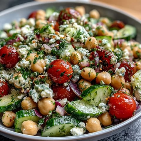 Cold Chickpea Lemon Herbs