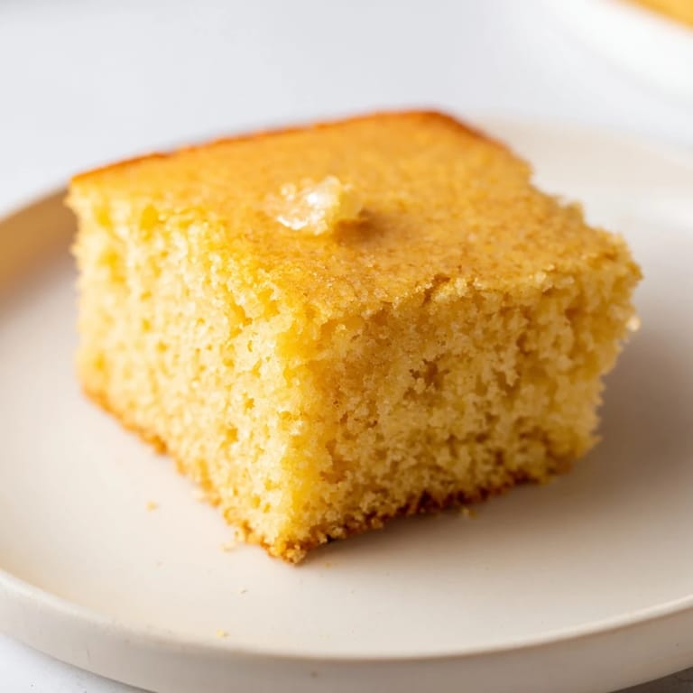 Freshly baked cornbread, a delicious quick bread perfect for pairing with chili or soup in the U.S.