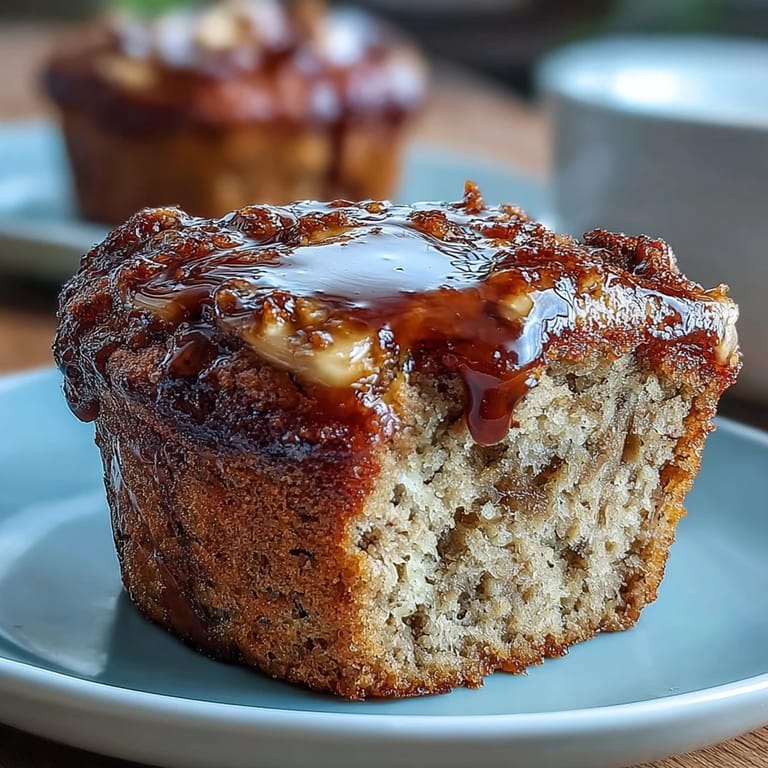 Fluffy banana protein muffins packed with wholesome oats and a hint of maple syrup, ideal for on-the-go nutrition.