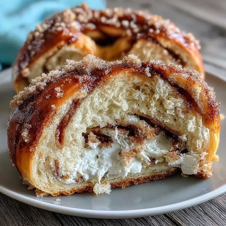 Homemade cinnamon swirl bagels made with Greek yogurt, soft and pillowy with a glossy egg wash finish.  