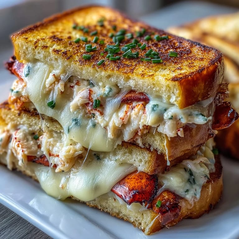 Savor this gourmet Lobster Grilled Cheese, perfectly grilled and deliciously cheesy.