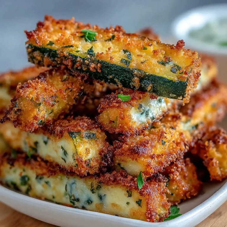Deliciously seasoned Parmesan zucchini fries, ideal for a healthy, crunchy appetizer.