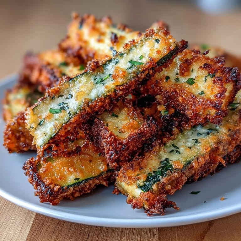 Delicious Crispy Parmesan Zucchini Fries, a healthy, flavorful appetizer served hot.