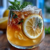 A refreshing Limoncello Spritz Mocktail with bright lemon slices and sparkling water, perfect for a sunny afternoon.